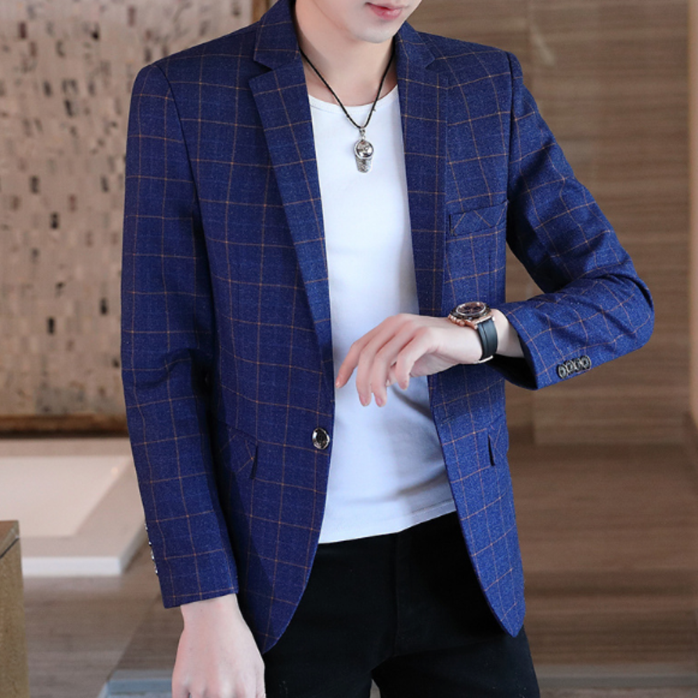 Mens Plaid Blazer