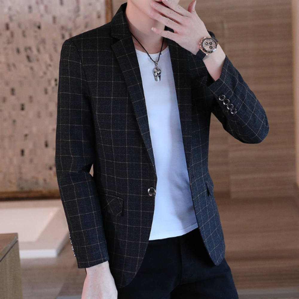 Mens Plaid Blazer