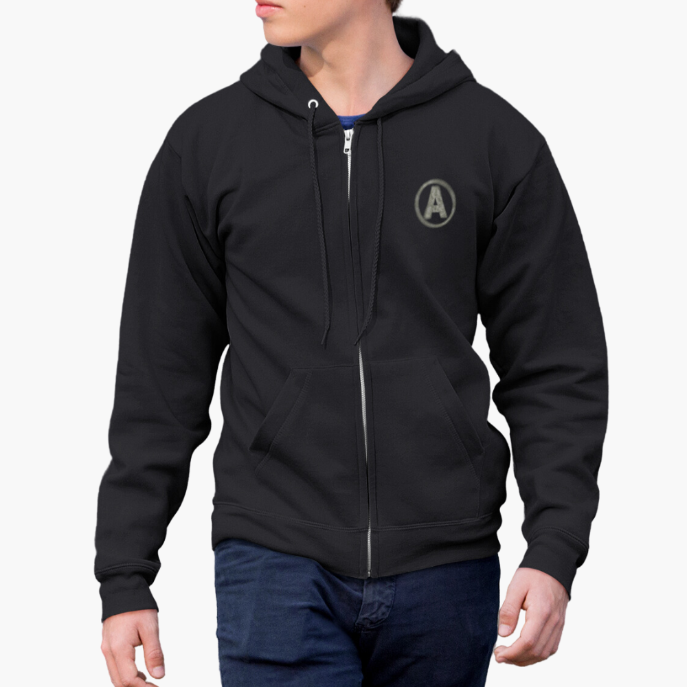 Mens Zip Hooded Sweatshirt