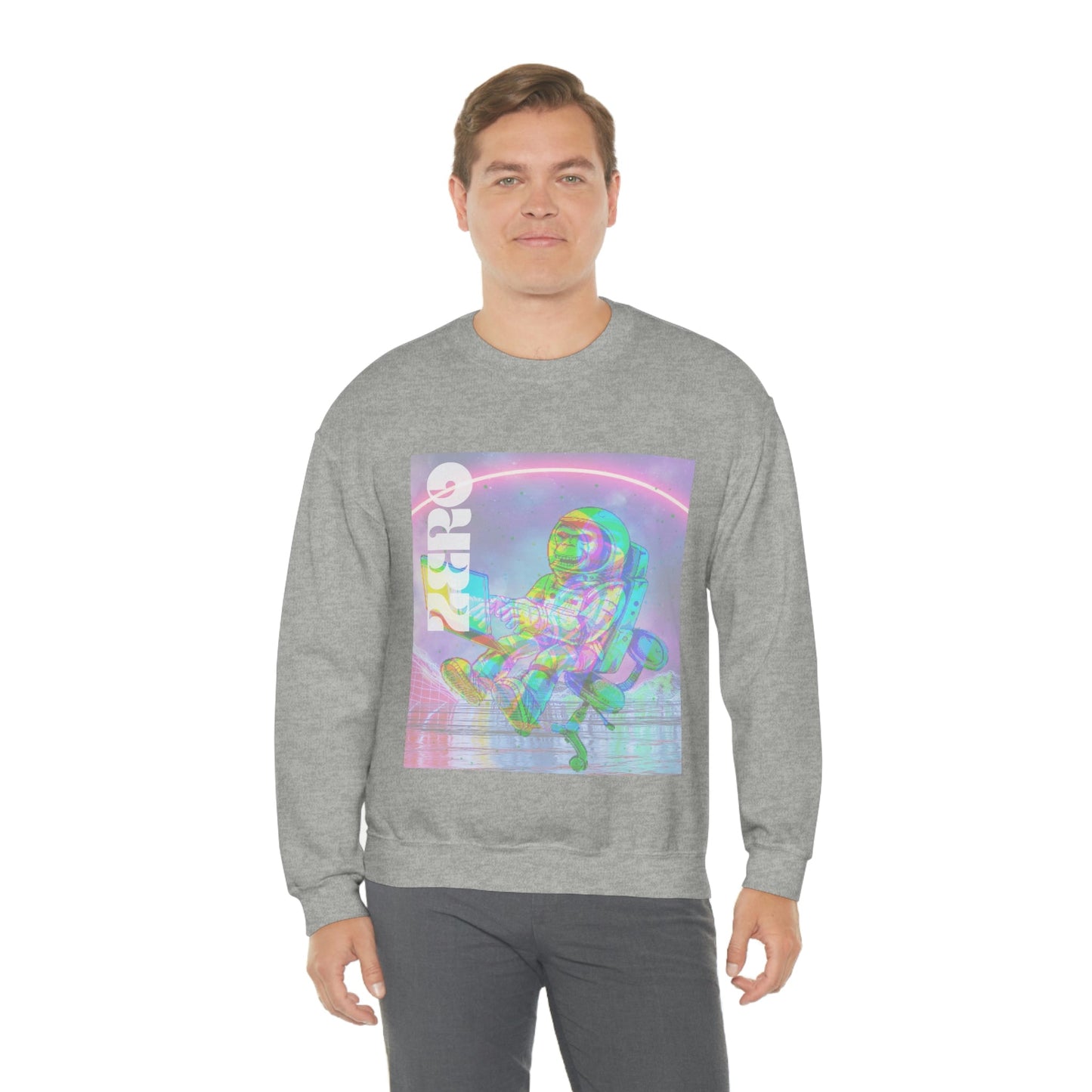 Mens Virtual Monkey Graphic Sweatshirt