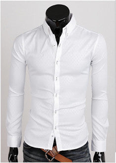 Mens Button Down Shirt with Plaid Designs - AmtifyDirect