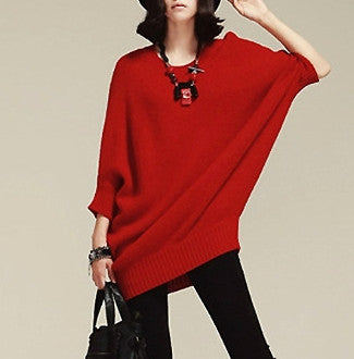 Womens Batwing Sleeve Sweater