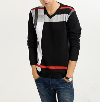 Mens Multi Stripe Sweater - AmtifyDirect