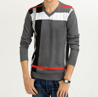 Mens Multi Stripe Sweater - AmtifyDirect