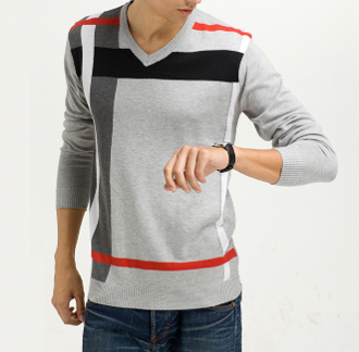 Mens Multi Stripe Sweater - AmtifyDirect