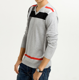 Mens Multi Stripe Sweater - AmtifyDirect