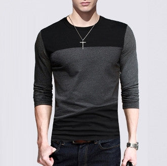 Mens Long Sleeve Shirt Color Block - AmtifyDirect