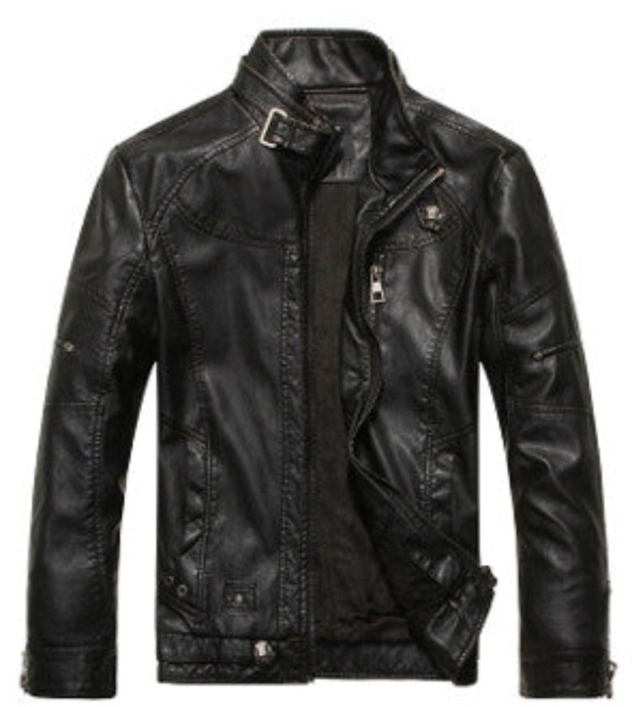 Mens Bomber Faux Leather Jacket