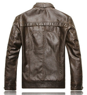 Mens Bomber Faux Leather Jacket