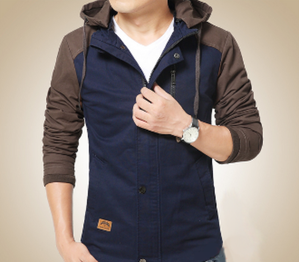 Mens Hooded Zip Up Jacket - AmtifyDirect