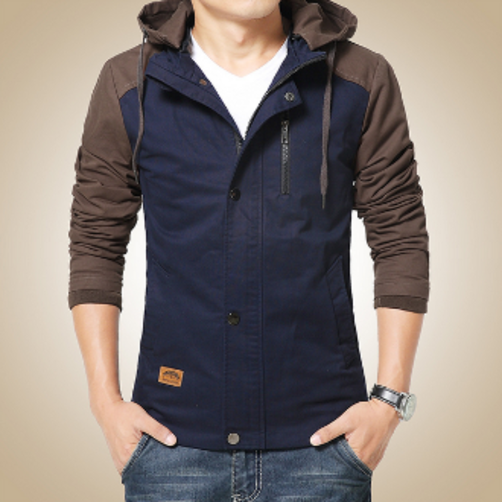 Mens Hooded Zip Up Jacket - AmtifyDirect