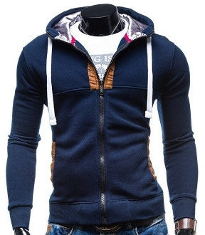 Mens Slim Fit Zipper Hoodie