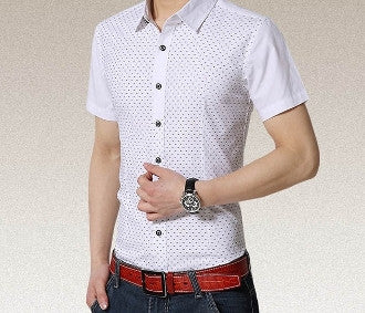 Mens Contrasting Pattern Short Sleeve - AmtifyDirect