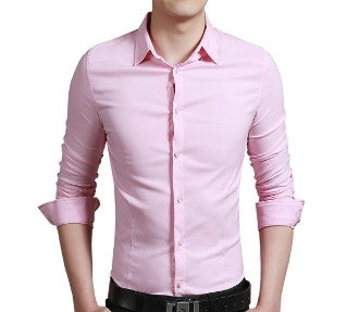 Mens Button Down Shirt with Decor Button - AmtifyDirect