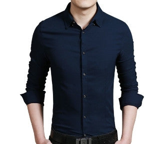 Mens Slim Fit Button Down Shirt