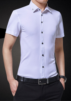 Mens Short Sleeve Shirt with Collar Design