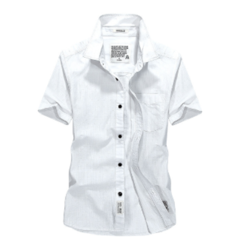 Mens Short Sleeved Oxford Shirt