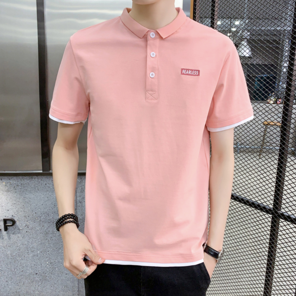 Mens Layered Short Sleeve Shirt