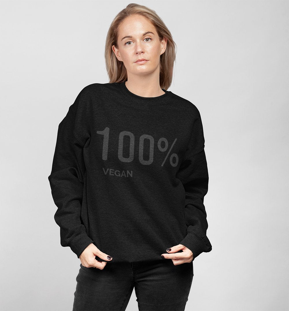 Womens 100% Vegan Statement Sweatshirt