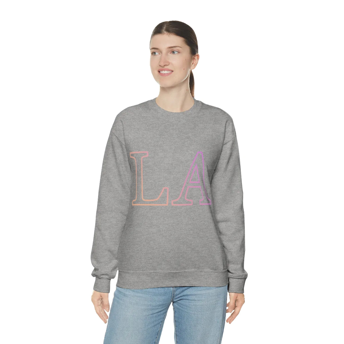 Womens LA Gradient Logo Sweatshirt