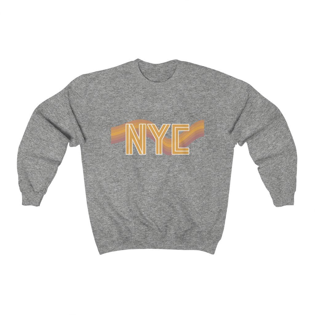 Womens NYC Retro 70's Crewneck Sweatshirt