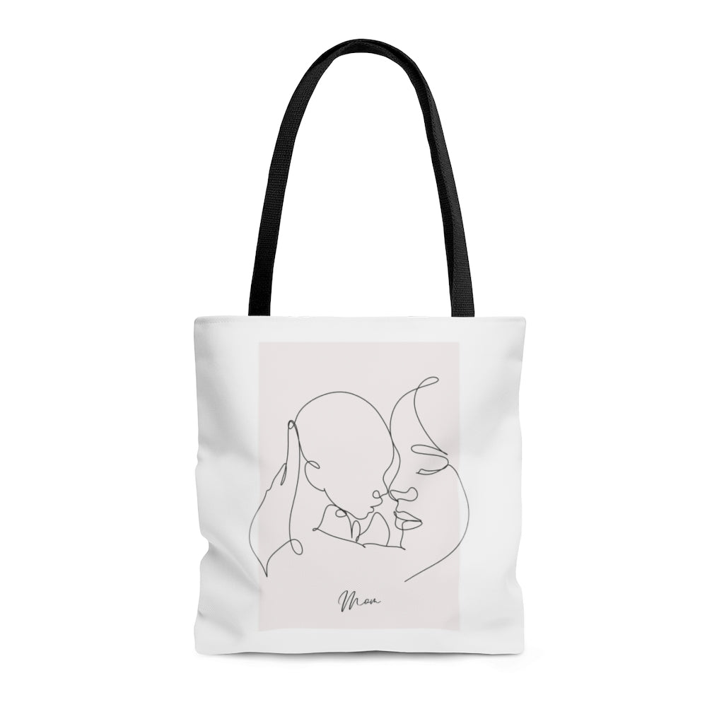 Mom and I Beach Tote Bag Medium