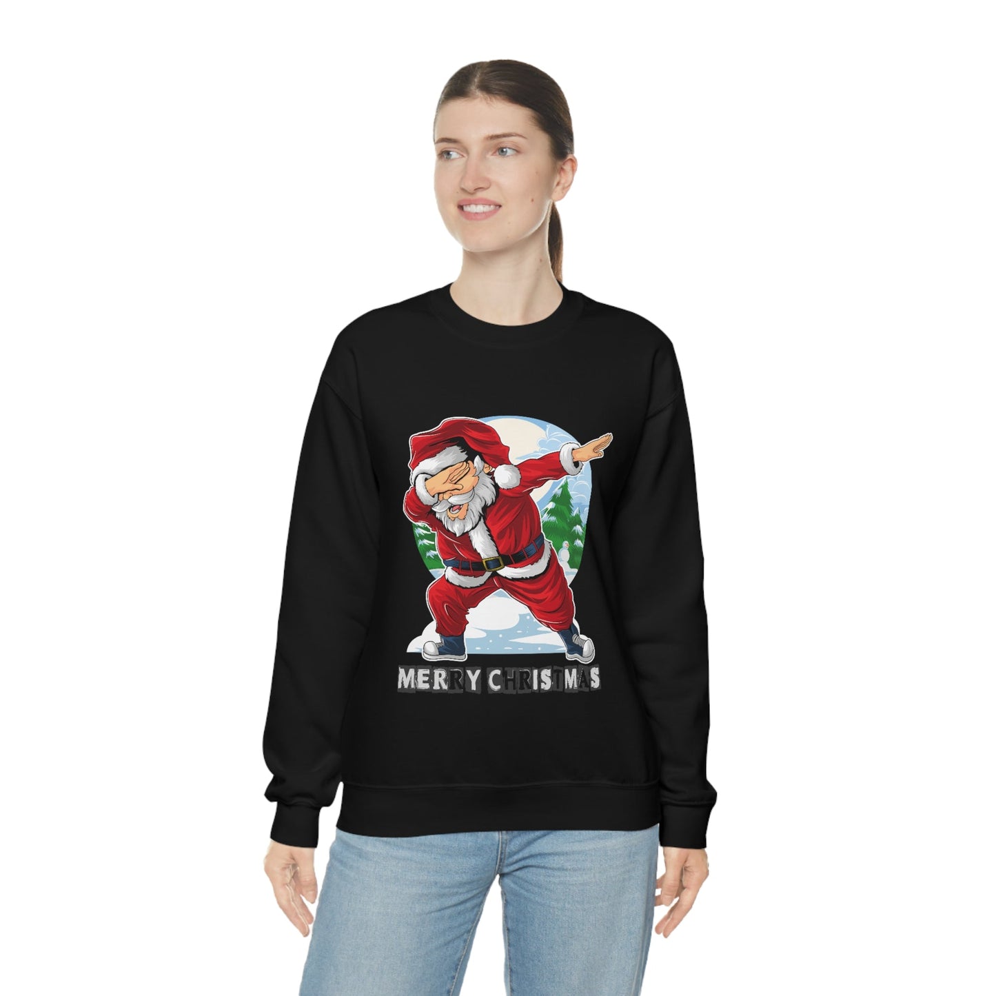 Womens Santa Crewneck Sweatshirt