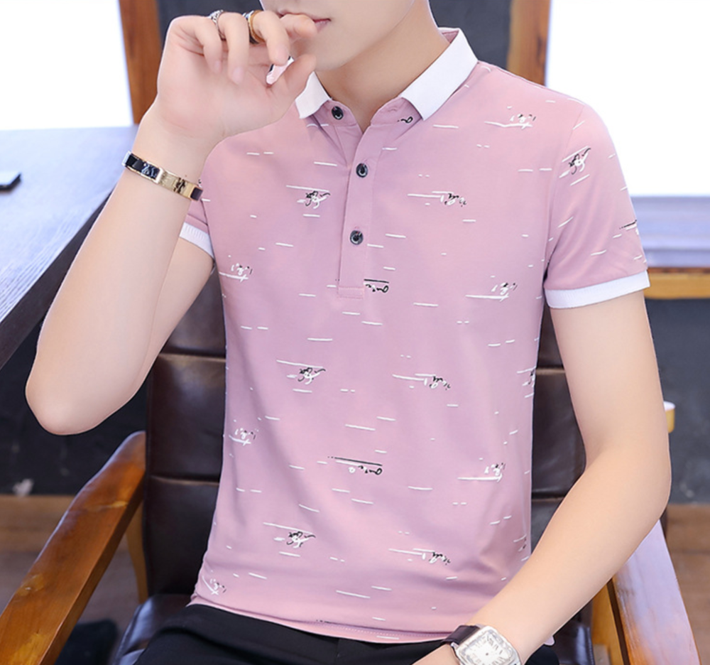 Mens Polo Shirt with Print