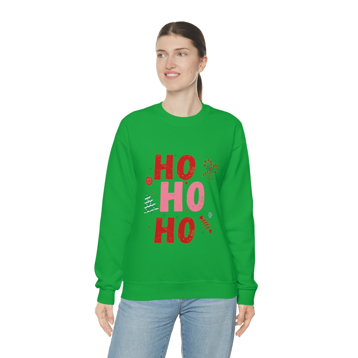 Womens Ho Ho Ho Christmas Sweatshirt