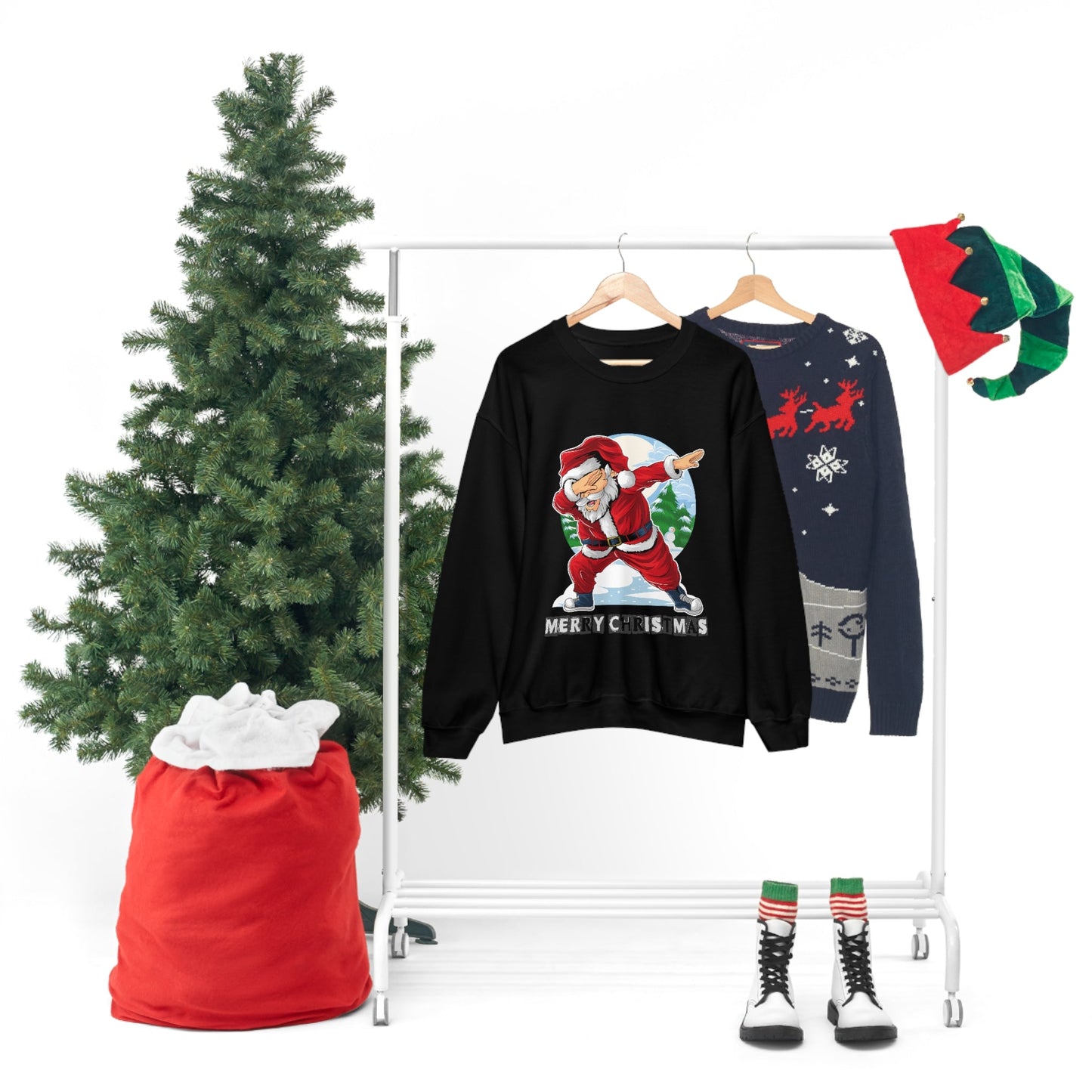Womens Santa Crewneck Sweatshirt