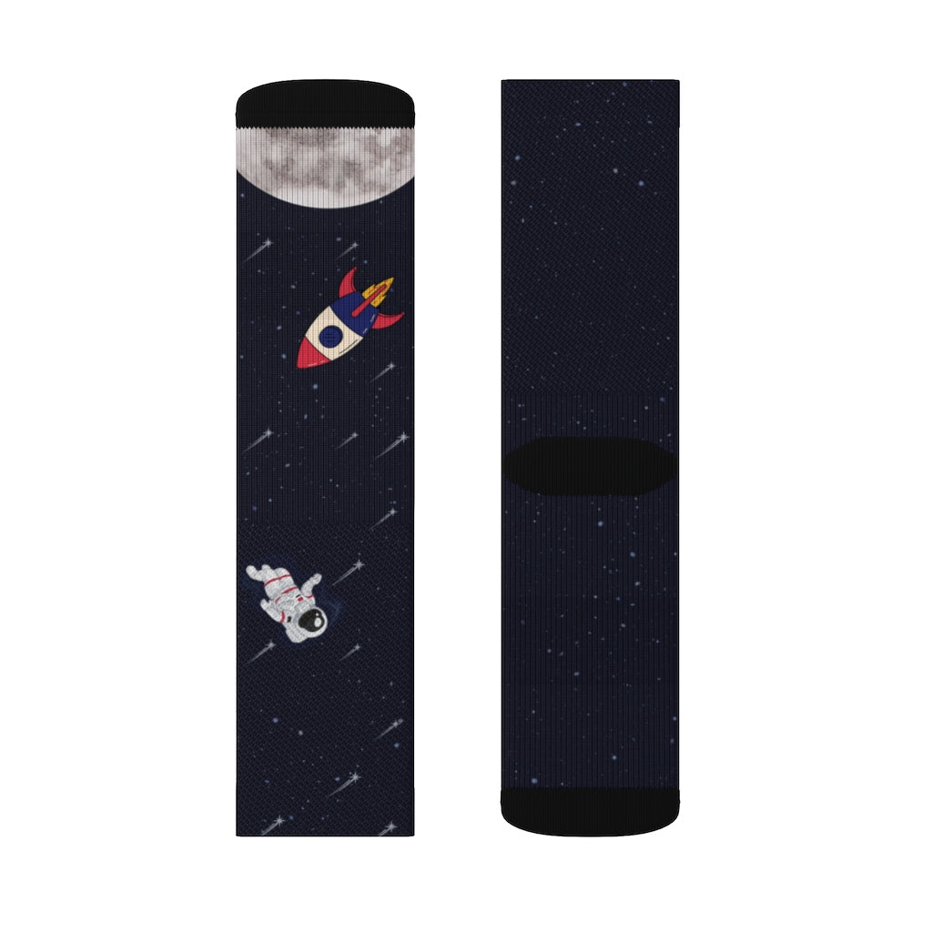 Astronaut and Space Funny Novelty Socks