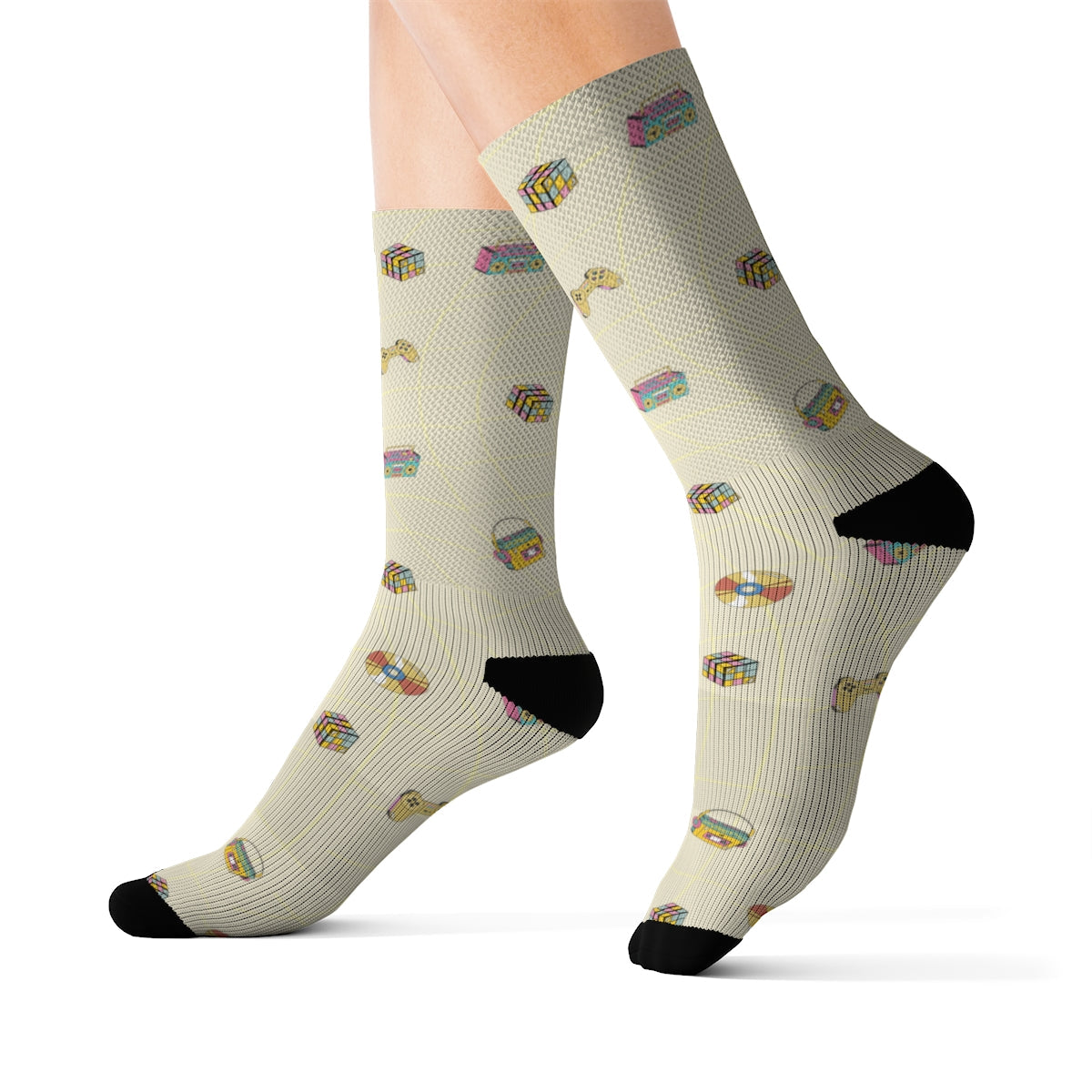 Retro Games Fun Novelty Socks