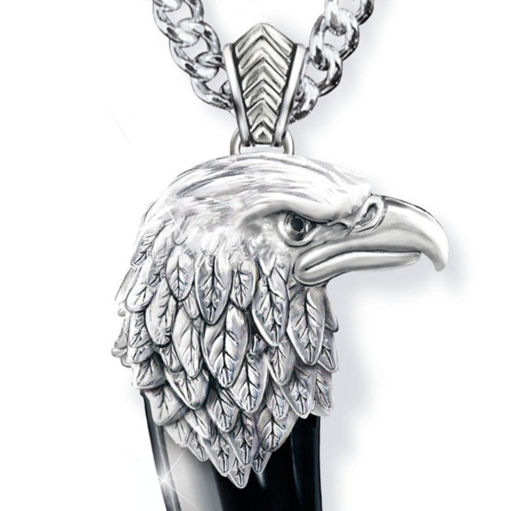 Eagle Head With Claw Necklace