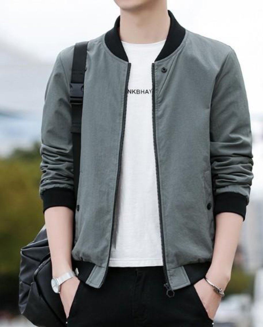 Mens Light Weight Bomber Jacket