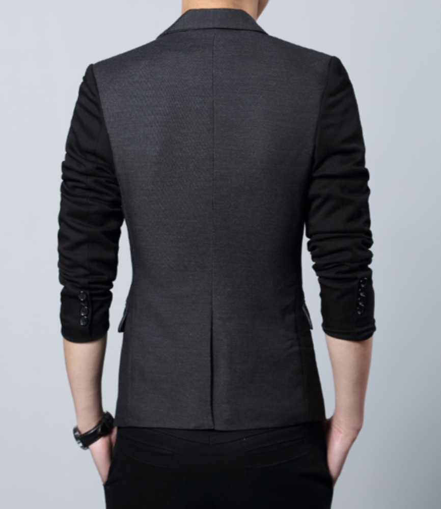 Men's Slim Fit TwoTone Blazer with Pocket - AmtifyDirect
