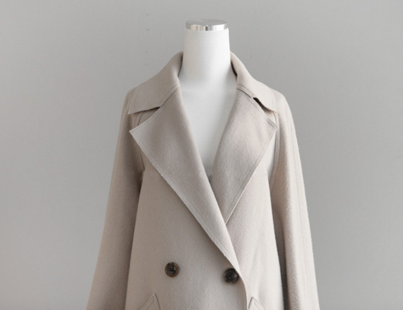 Womens Long Belted Coat