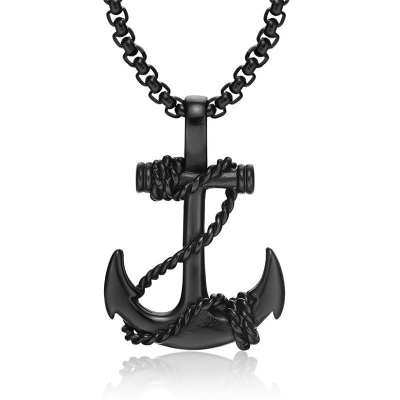 Anchor With Ropes Necklace