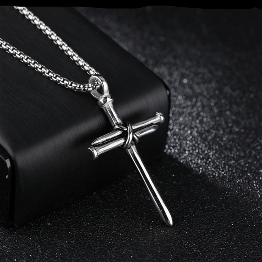 Nailed Cross Necklace