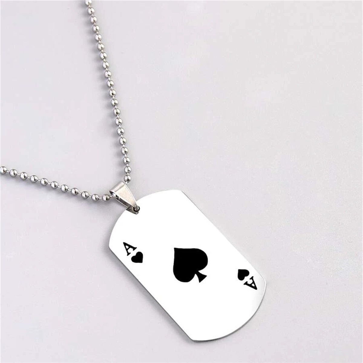 Ace of Spades plated Necklace