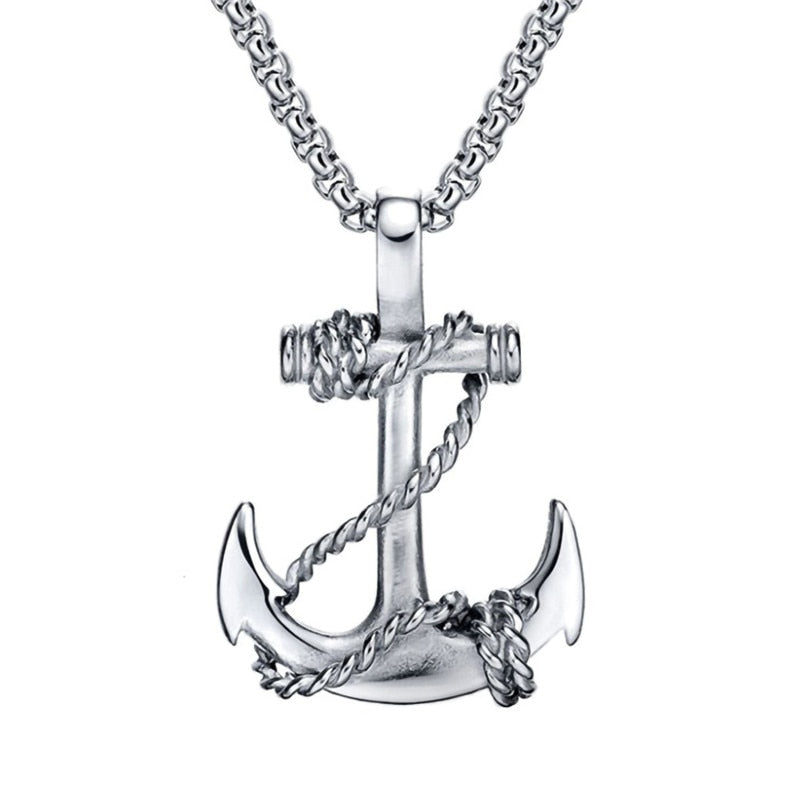 Anchor With Ropes Necklace