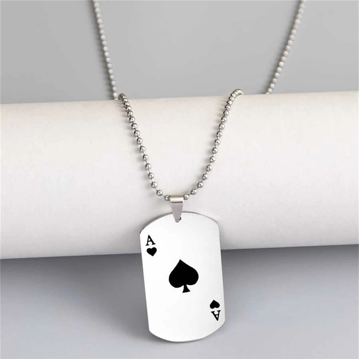 Ace of Spades plated Necklace