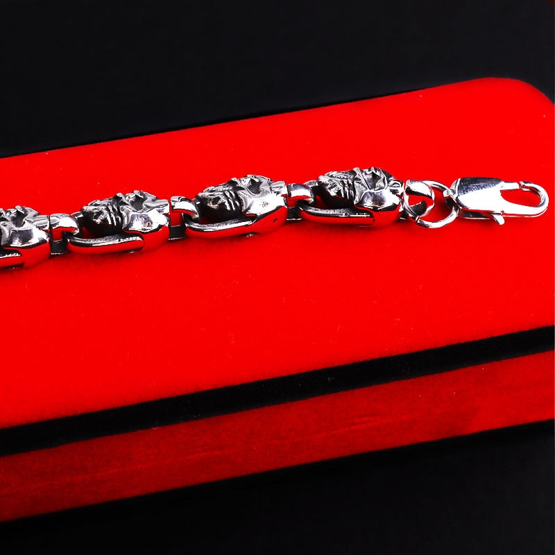 Gothic Skull Chain Bracelet