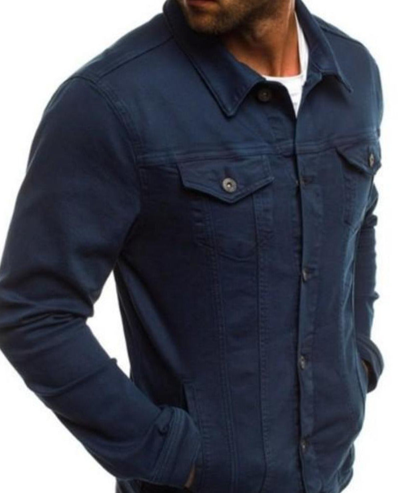 Mens Casual Utility Shirt Jacket