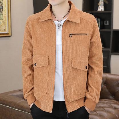 Mens Corduroy Jacket with Front Pockets