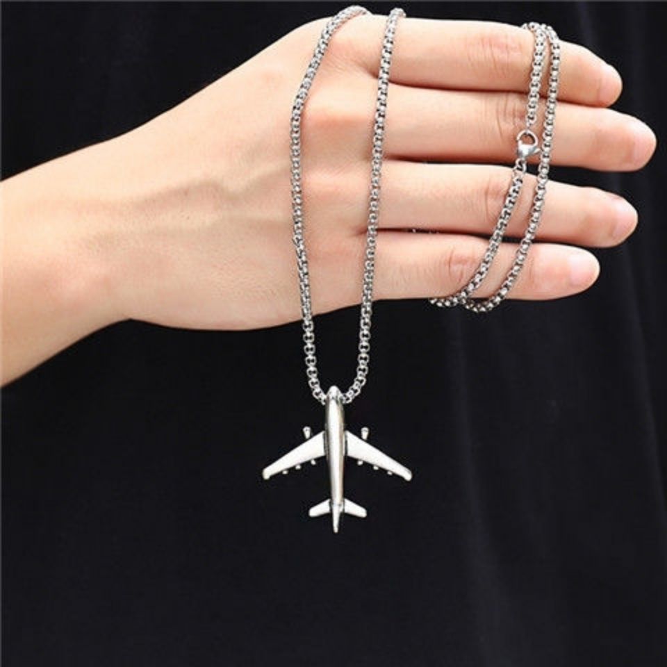 Unisex Airplane Necklace