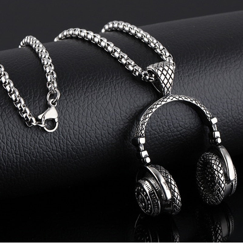 Hip Hop Headphone Necklace