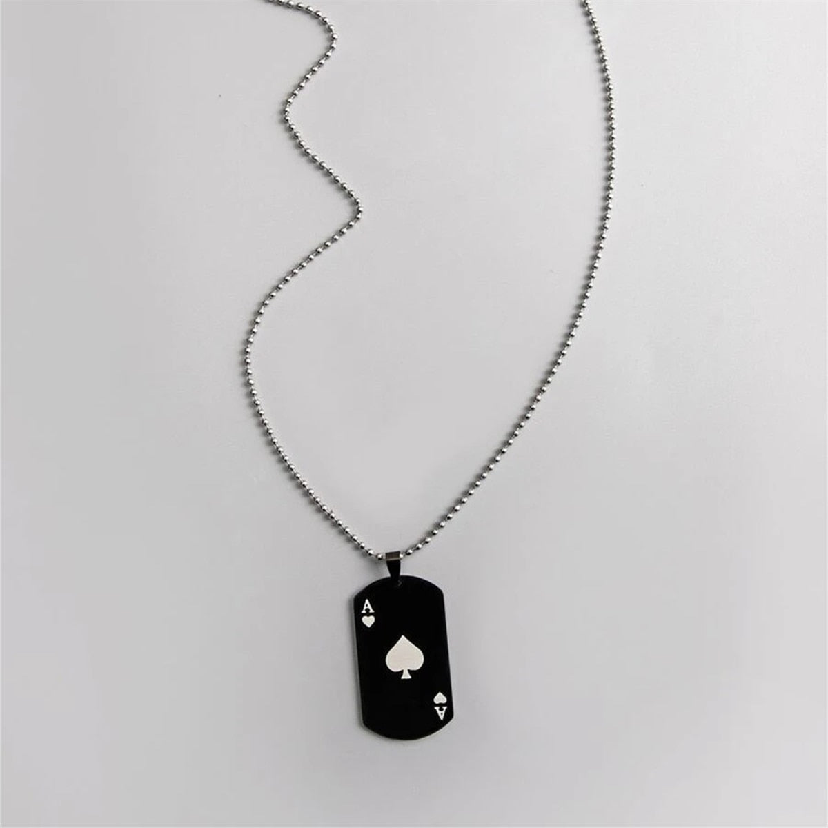 Ace of Spades plated Necklace