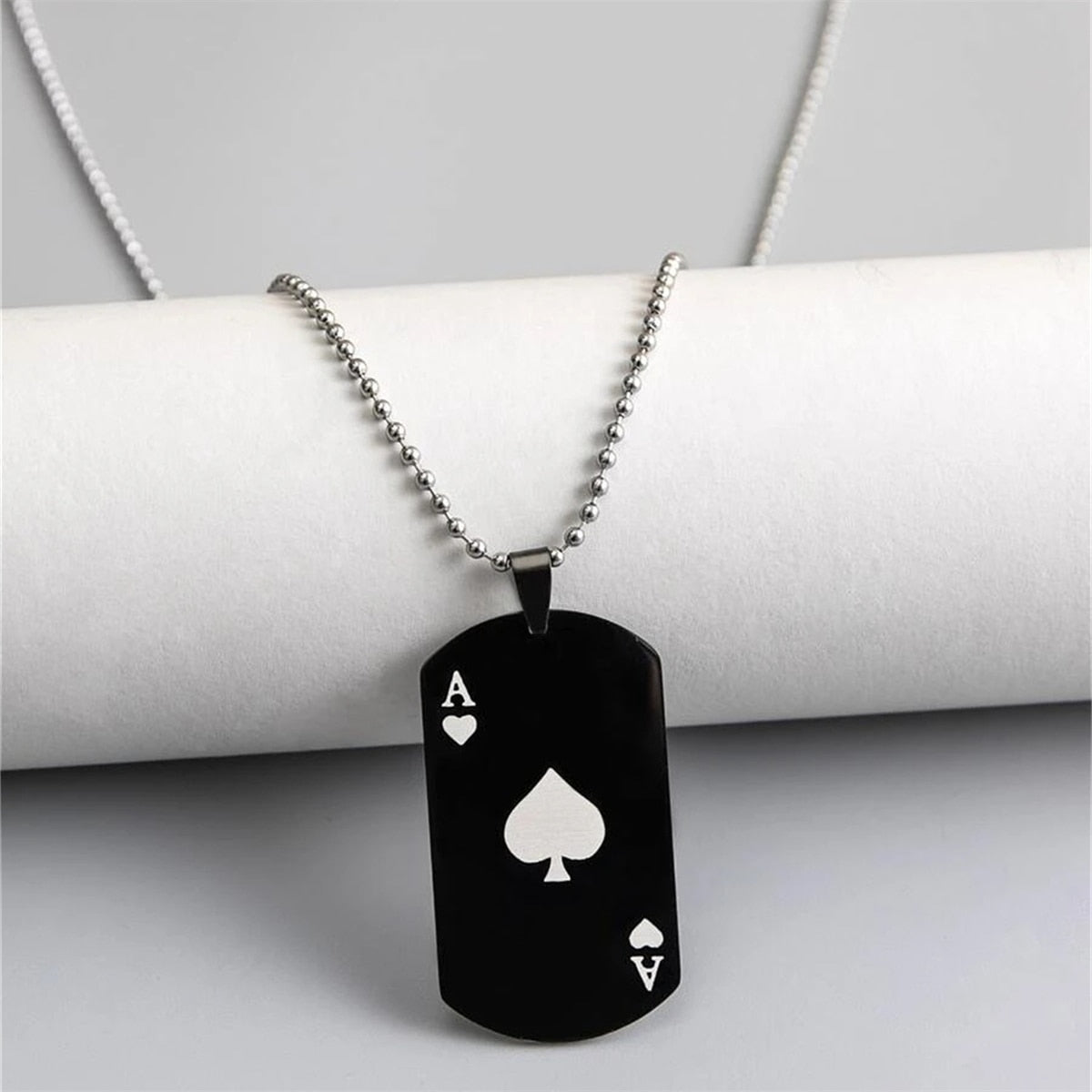 Ace of Spades plated Necklace