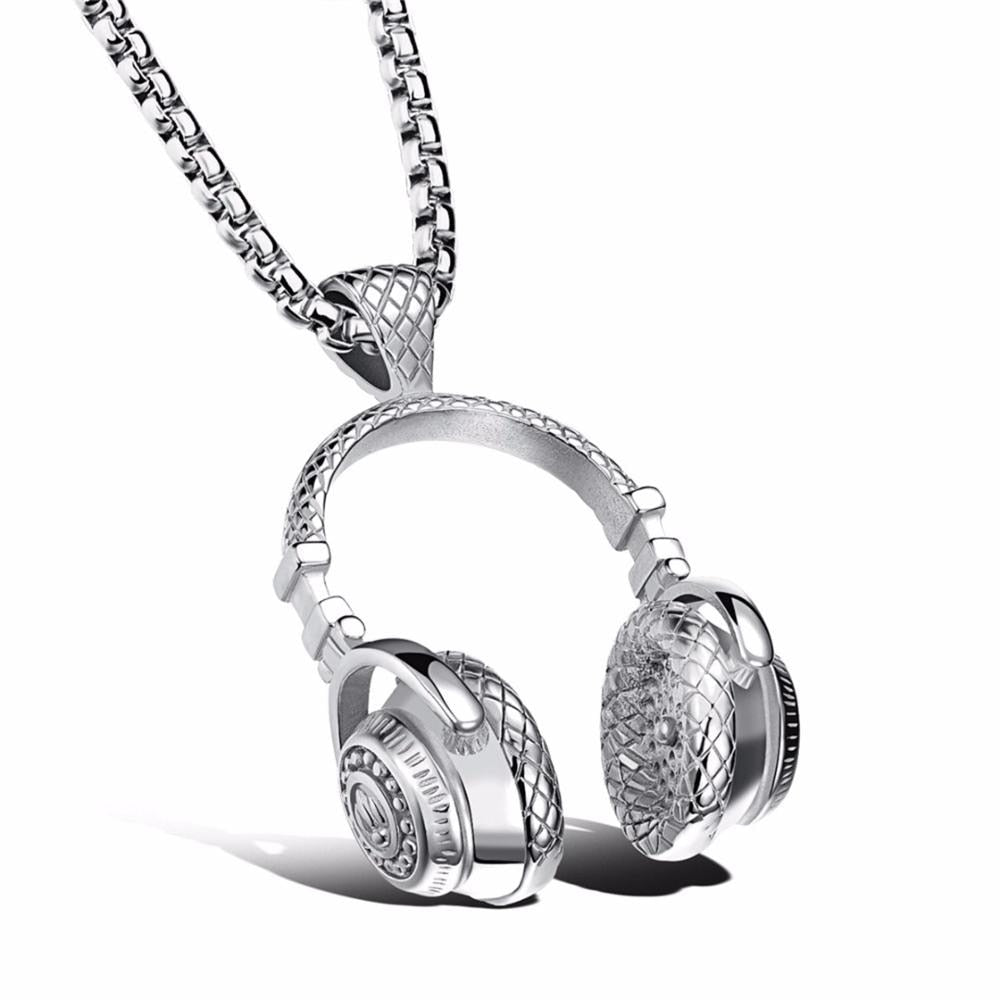 Hip Hop Headphone Necklace