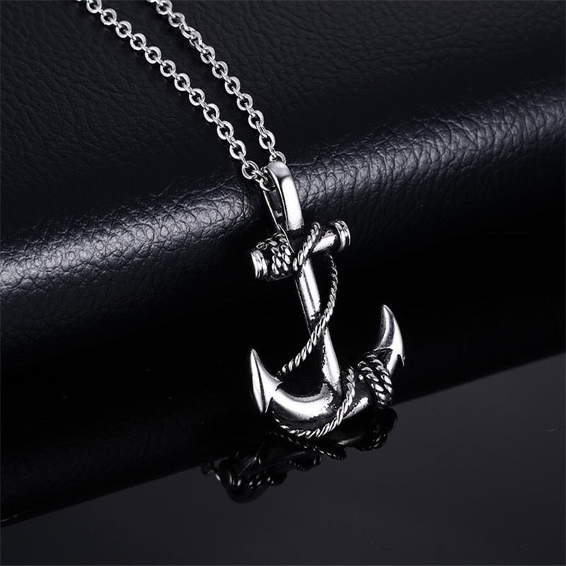 Anchor With Ropes Necklace